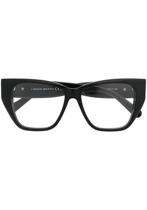 Moncler Eyewear logo-arm detail glasses - Black