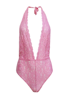 Fleur Du Mal Charlotte halterneck bodysuit - Pink