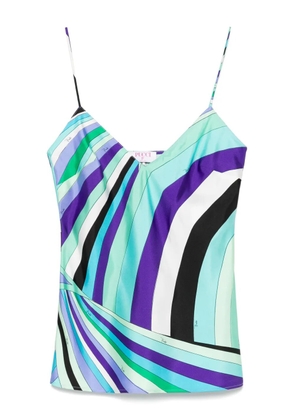 PUCCI Iride-print tank top - Blue