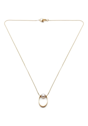 Lia Di Gregorio 18K yellow gold Ellisse pearl necklace