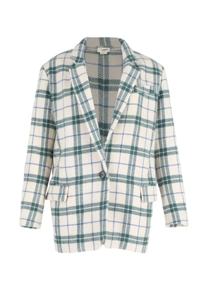 Isabel Marant Vintage check-pattern blazer - White