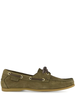 TOM FORD Robin boat shoes - Green