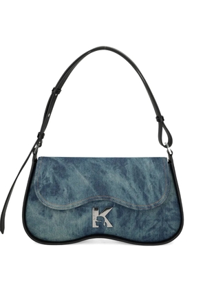 Karl Lagerfeld Jeans denim tie-dye satchel - Blue