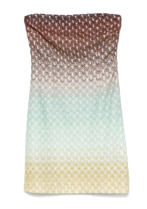 Missoni metallic-threading mini dress - Green