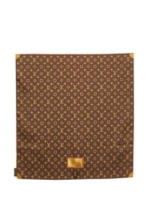 Louis Vuitton Pre-Owned monogram silk square scarf - Brown
