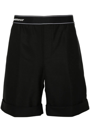 Casablanca twill-weave tailored shorts - Black