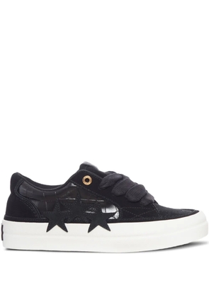 AMIRI star-crocodile sneakers - Black
