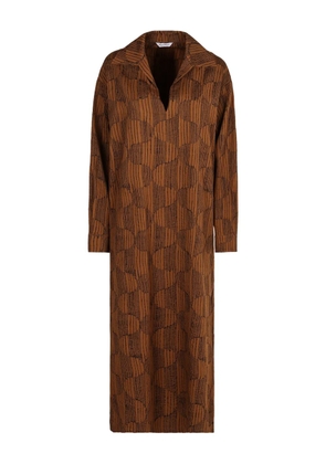 Max Mara cotton Edwige dress - Brown