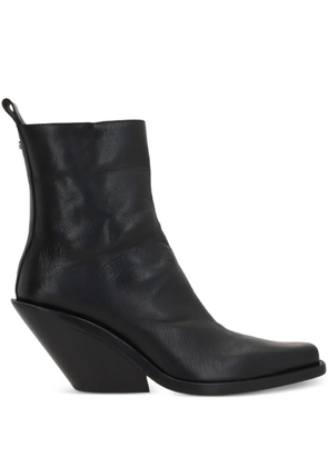 Ann Demeulemeester 75mm calf leather boots - Black