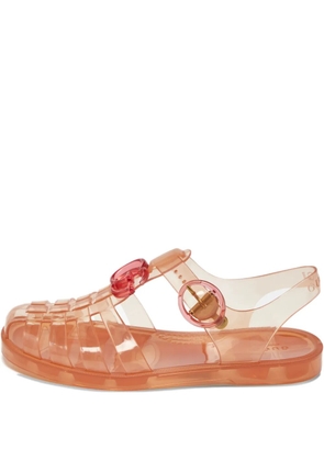 Gucci Pre-Owned Double G jelly sandals - Orange