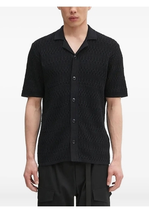 SAMSOE SAMSOE textured short-sleeve shirt - Black