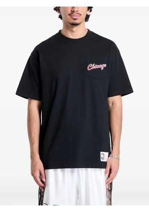 Mitchell & Ness Chicago Bulls Vintage Logo Double Hit T-shirt - Black
