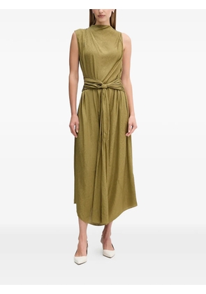 Hoss Intropia tie-waist sleeveless midi dress - Green