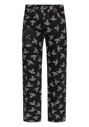 Vivienne Westwood Orb-print regular-fit jeans - Black