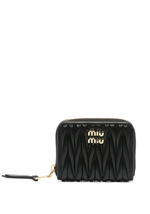 Miu Miu matelassé leather wallet - Black