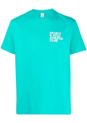 Sporty & Rich logo-print short-sleeve T-shirt - Green