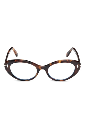 TOM FORD Eyewear cat-eye hinge-detail glasses - Brown