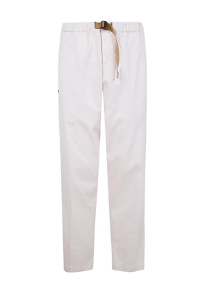 White Sand belted-waist trousers