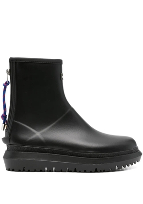 sacai leather boots - Black