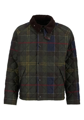 Barbour tartan-print quilted jacket - Green