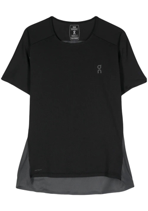 On Running colourblock performance T-shirt - Black