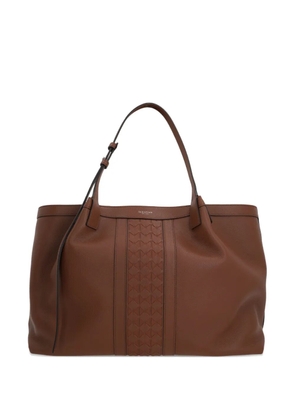 Serapian diamond-panel tote bag - Brown