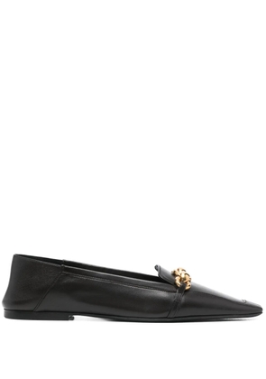 Saint Laurent chain-link loafers - Brown