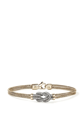 John Hardy 14K yellow gold Love Knot diamonds bracelet