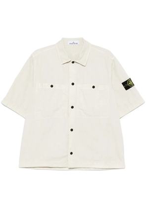 Stone Island detachable-badge shirt - Neutrals