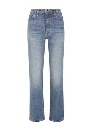 KHAITE Danielle five-pockets straight-leg jeans - Blue