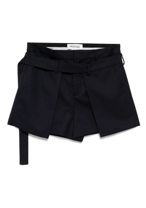 Monse deconstructed wrap tailored shorts - Blue