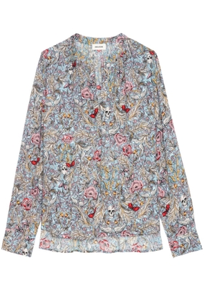 Zadig&Voltaire Tink floral-print blouse - Blue