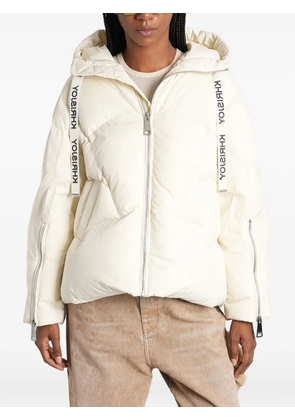 Khrisjoy hooded quilted puffer jacket - Neutrals