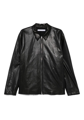 Post Archive Faction leather jacket - Black