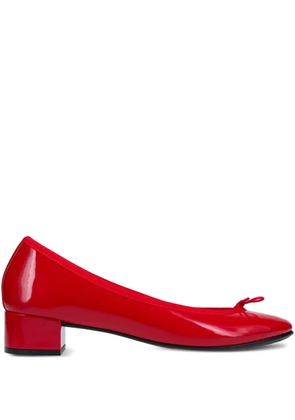 Repetto bow-detail block-heel pumps - Red