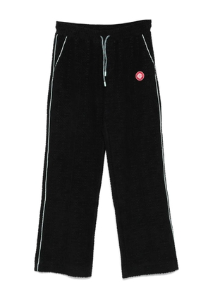 Casablanca embroidered-logo straight-leg trousers - Black