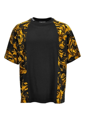 Versace Jeans Couture Barocco-print panelled T-shirt - Black