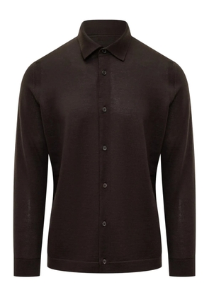 Zegna Cashseta buttoned shirt - Brown