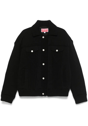 Kenzo knitted down jacket - Black