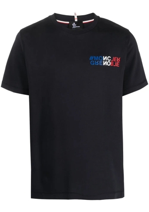 Moncler Grenoble Mountain logo-print cotton T-Shirt - Blue