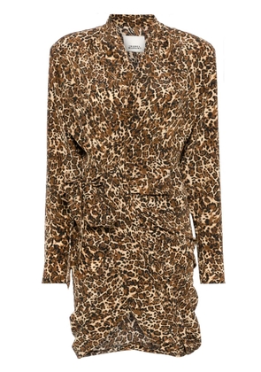 ISABEL MARANT Cleora mini dress - Brown
