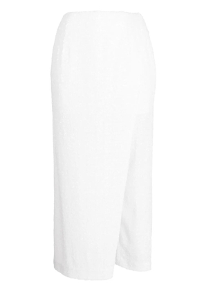 Undercover sequin-embellishment cropped trousers - White