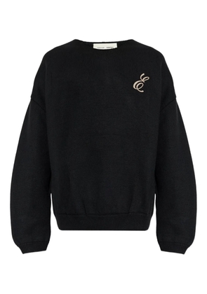 FEAR OF GOD ESSENTIALS logo-embroidered crew-neck sweater - Black