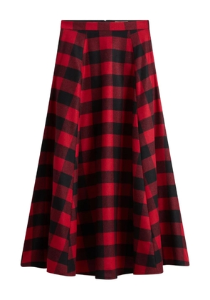 Woolrich check wool skirt - Red