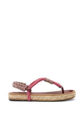 ISABEL MARANT Gypos braided sandals - Pink