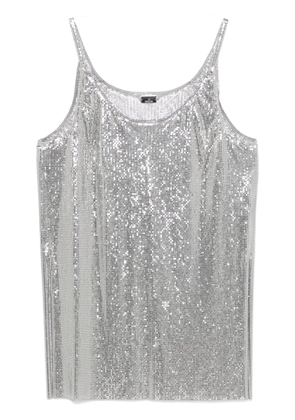 Rabanne mesh tank top - Silver