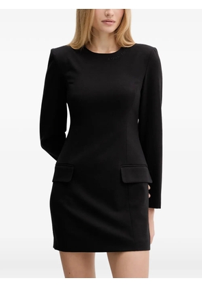 Armani Exchange flap-pocket mini dress - Black