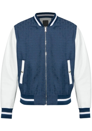 Givenchy monogram-jacquard bomber jacket - Blue