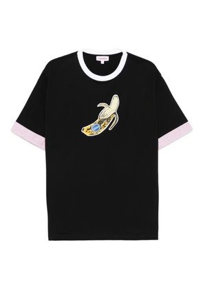 Charles Jeffrey Loverboy banana-print crew-neck T-shirt - Black