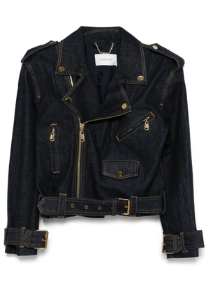 ZIMMERMANN Crush biker jacket - Blue